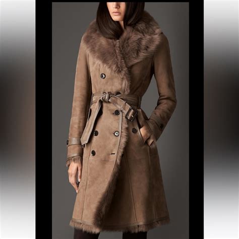 burberry lamb shearling coat|Shearling Coat in Field .